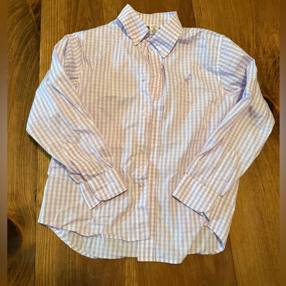 TBBC lavender deans button down collar shirt 7 perfect cond smoke pet free home